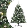vidaXL K&uuml;nstlicher Weihnachtsbaum mit 150 LEDs mit St&auml;nder Gr&uuml;n 150 cm