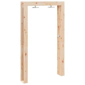 vidaXL Gartendusche 226 cm Massivholz Kiefer und Edelstahl Natur