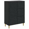 vidaXL Sideboard Schwarz 66 x 34,5 x 90 cm Holzwerkstoff