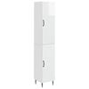 vidaXL Schrankset 2 pcs Hochglanz Wei&szlig; 33 x 34,5 x 89,5 cm