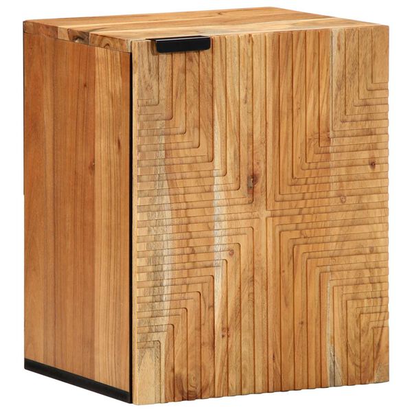 vidaXL Waschbeckenschrank mit T&uuml;r Massivholz Akazie 38 x 33,5 x 48 cm