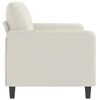 vidaXL 2-Sitzer-Sofa Creme 140 cm Samt
