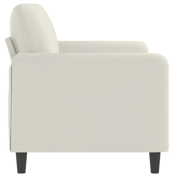 vidaXL 2-Sitzer-Sofa Creme 140 cm Samt