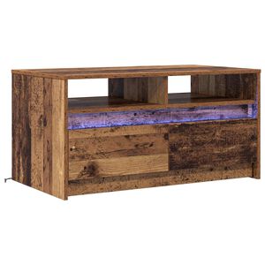 vidaXL Couchtisch mit Schubladen Altholz 90 x 50 x 45 cm Holzwerkstoff