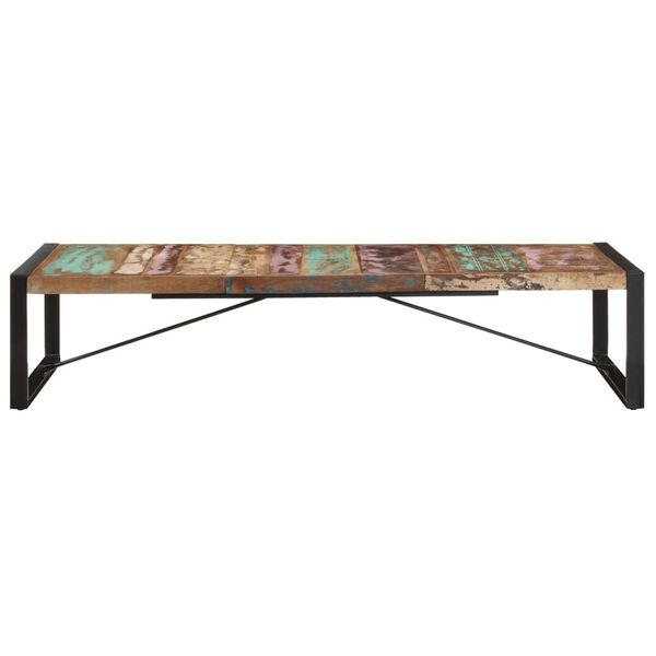 vidaXL Couchtisch 180x90x40 cm Altholz Massiv