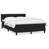vidaXL Boxspringbett mit Matratze Schwarz 160x210 cm Samt