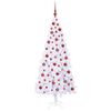 vidaXL K&uuml;nstlicher Weihnachtsbaum Wei&szlig; 180 cm PVC und Stahl