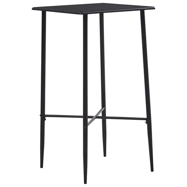 vidaXL 3-tlg. Bar-Set Stoff Schwarz