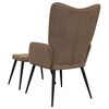 vidaXL Relaxsessel mit Hocker Braun Stoff