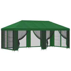 vidaXL Garten Pavillon mit Seitenw&auml;nden 6 x 3 m Gr&uuml;n