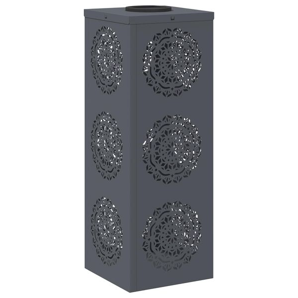 vidaXL Solar LED Weg Licht 2 pcs Anthrazit Kalt gewalzter Stahl