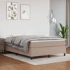 vidaXL Boxspringbett Matratze Cappuccino-Braun 140x200cm Kunstleder
