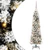 vidaXL K&uuml;nstlicher Weihnachtsbaum mit 150 LEDs mit St&auml;nder Wei&szlig; 120 cm