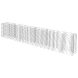 vidaXL Gabionen-Hochbeet Verzinkter Stahl 540&times;50&times;100 cm