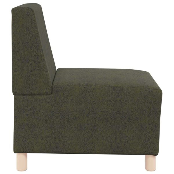 vidaXL | Sofa Stuhl | mit Kissen Gr&uuml;n 55 x 74 x 82 cm Faux Wildleder