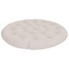 vidaXL Papasan-Sessel-Kissen VIANEN 100 % Polyester Wei&szlig; &Oslash; 130 x 12 cm