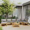 vidaXL 8-tlg. Garten-Lounge-Set mit Auflagen Massivholz Akazie