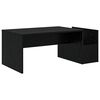 vidaXL Couchtisch Schwarz Eichen-Optik 90 x 45 x 35 cm Holzwerkstoff