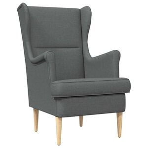 vidaXL Sessel Dunkelgrau Stoff