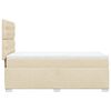 vidaXL Boxspringbett mit Matratze Creme 80x200 cm Stoff