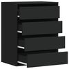 vidaXL Kommode Schwarz 60x41x76 cm Holzwerkstoff