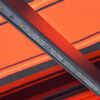 vidaXL Markise Manuell Einziehbar LED 350x250 cm Orange & Braun