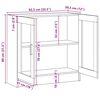 vidaXL B&uuml;cherschrank Artisan-Eiche 82,5x30,5x80 cm Holzwerkstoff