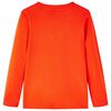 Kinder-Langarmshirt Hellorange 104
