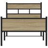 vidaXL Bettgestell ohne Matratze Sonoma-Eiche 90x190 cm Holzwerkstoff