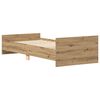 vidaXL Bettgestell ohne Matratze Artisan-Eiche 90x190cm Holzwerkstoff