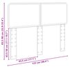 vidaXL Kopfteil Braun Eichen-Optik 120 cm Holzwerkstoff