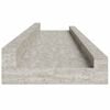 vidaXL Wandregale 2 Stk. Betongrau 60x9x3 cm