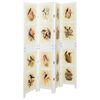 vidaXL Romdivider-Panel Wei&szlig; 141,5 x 165 cm MDF