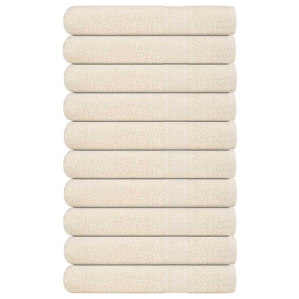 vidaXL Saunat&uuml;cher FROGN 10 Stk. Creme 80x200 cm 360 g/m&sup2;
