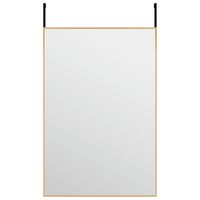 vidaXL Türspiegel Golden 40x60 cm Glas und Aluminium