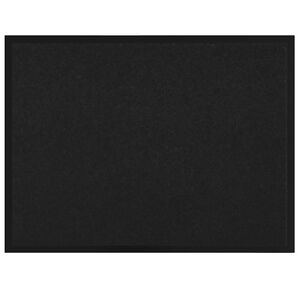 vidaXL Fu&szlig;matte Schwarz 80 x 60 x 1,2 cm Teddystoff