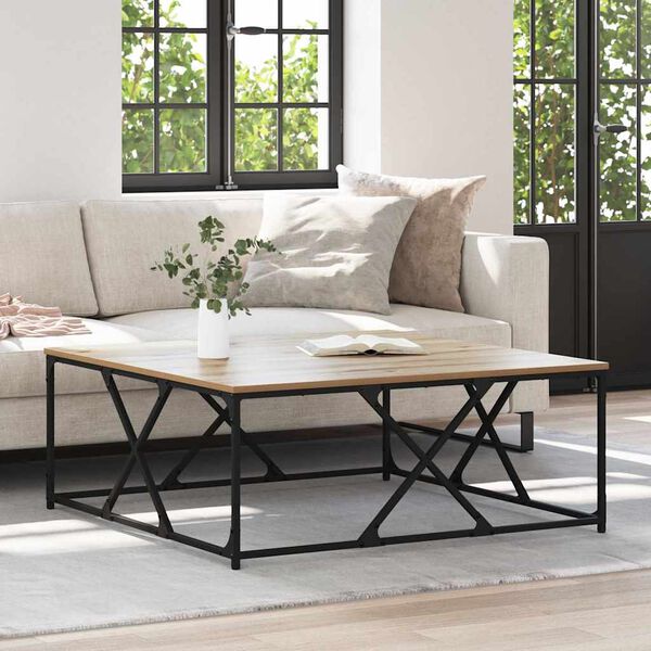 vidaXL Couchtisch Artisan-Eiche 100 x 100 x 40 cm Holzwerkstoff