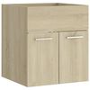 vidaXL Waschbeckenunterschrank Sonoma-Eiche 41x38,5x46cm Holzwerkstoff
