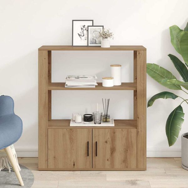 vidaXL Sideboard Artisan-Eiche 30 x 80 x 90 cm Holzwerkstoff