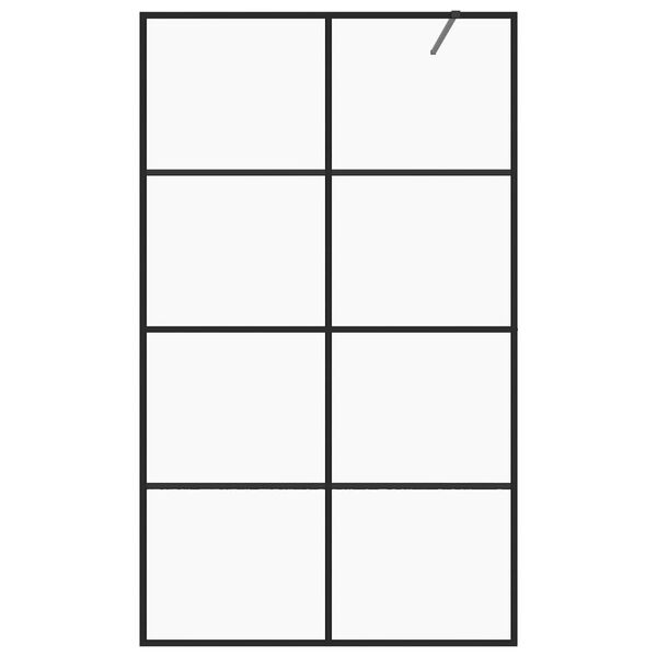 vidaXL Duschwand für Begehbare Dusche mit Klarem ESG-Glas 140x195 cm