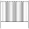 vidaXL Spitzenzaun BAARLO 200 x 200 cm Pulverbeschichteter Stahl