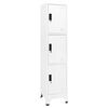 vidaXL Schlie&szlig;fachschrank Wei&szlig; 38x45x180 cm Stahl