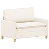 vidaXL Sofa Creme 126 x 81 x 87,5 cm Stoff
