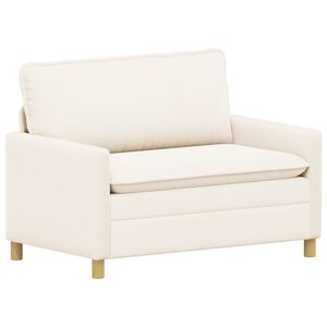 vidaXL Sofa Creme 126 x 81 x 87,5 cm Stoff