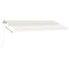 vidaXL Standmarkise Manuell Einziehbar 450x350 cm Creme
