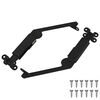 vidaXL Deckelst&uuml;tzscharnier 2 pcs Schwarz 192 x 32 x 50 mm Stahl