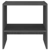 vidaXL Nachttische 2 Stk. Grau 40x30,5x40 cm Massivholz Kiefer