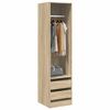 vidaXL Kleiderschrank mit Schubladen Sonoma-Eiche 50x50x200 cm