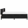 vidaXL Boxspringbett mit Matratze Schwarz 200 x 140 cm Samt