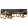vidaXL Outdoor-Sofagarnitur 6 stk. Wei&szlig; und Anthrazit